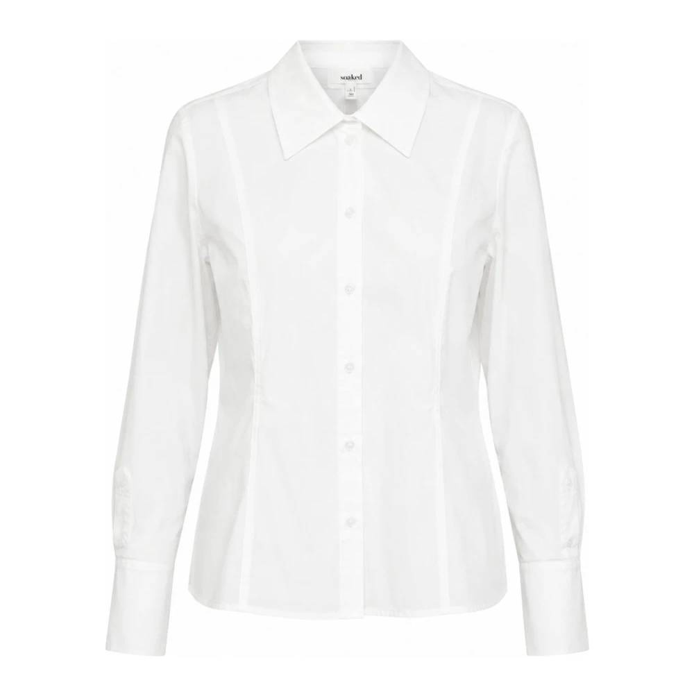 Soaked In Luxury Donna Blanc Camicia Da A Maniche Lunghe Slnoelle - Immagine 2