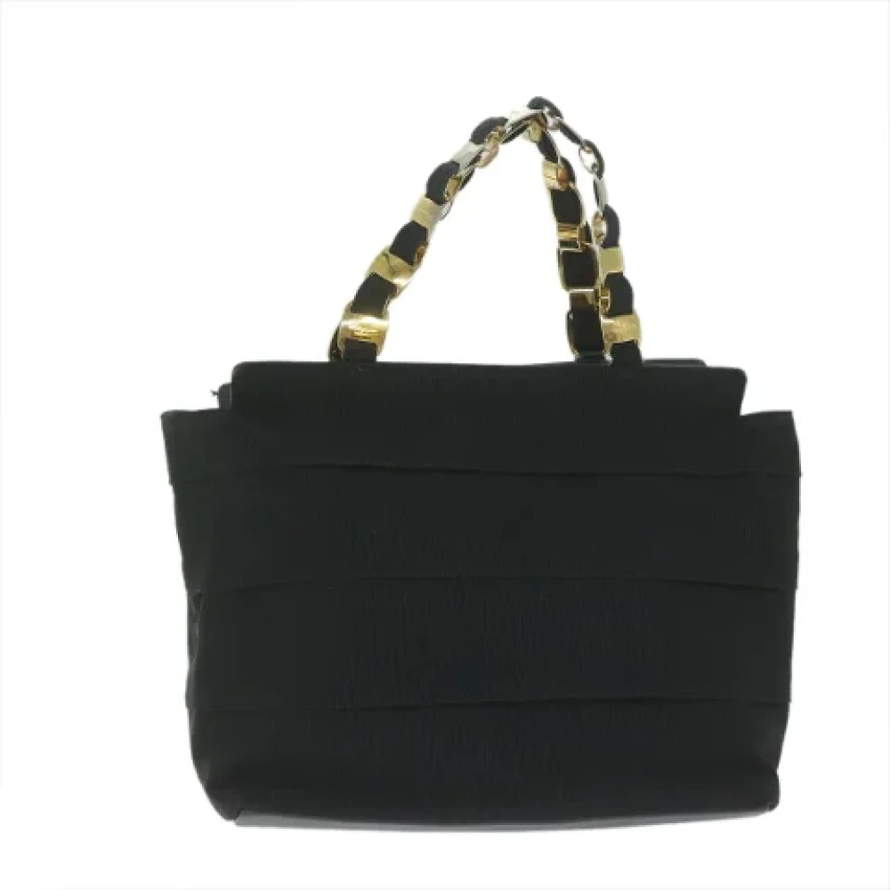Salvatore Ferragamo Pre-owned Nylon handbags Black Dames