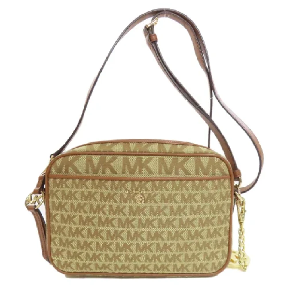 Michael Kors Pre-owned Canvas shoulder-bags Brown Dames