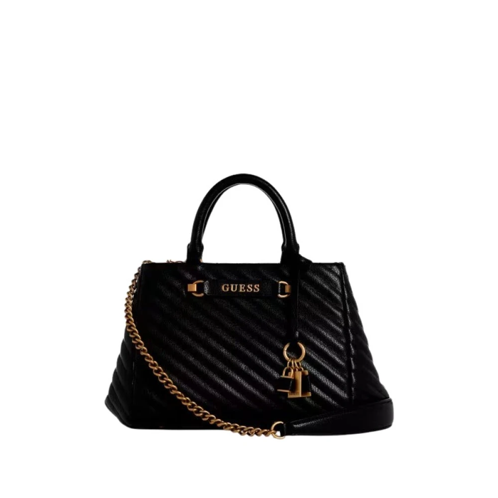 Guess Zwarte Hobo Handtas met Ritssluiting Black Dames