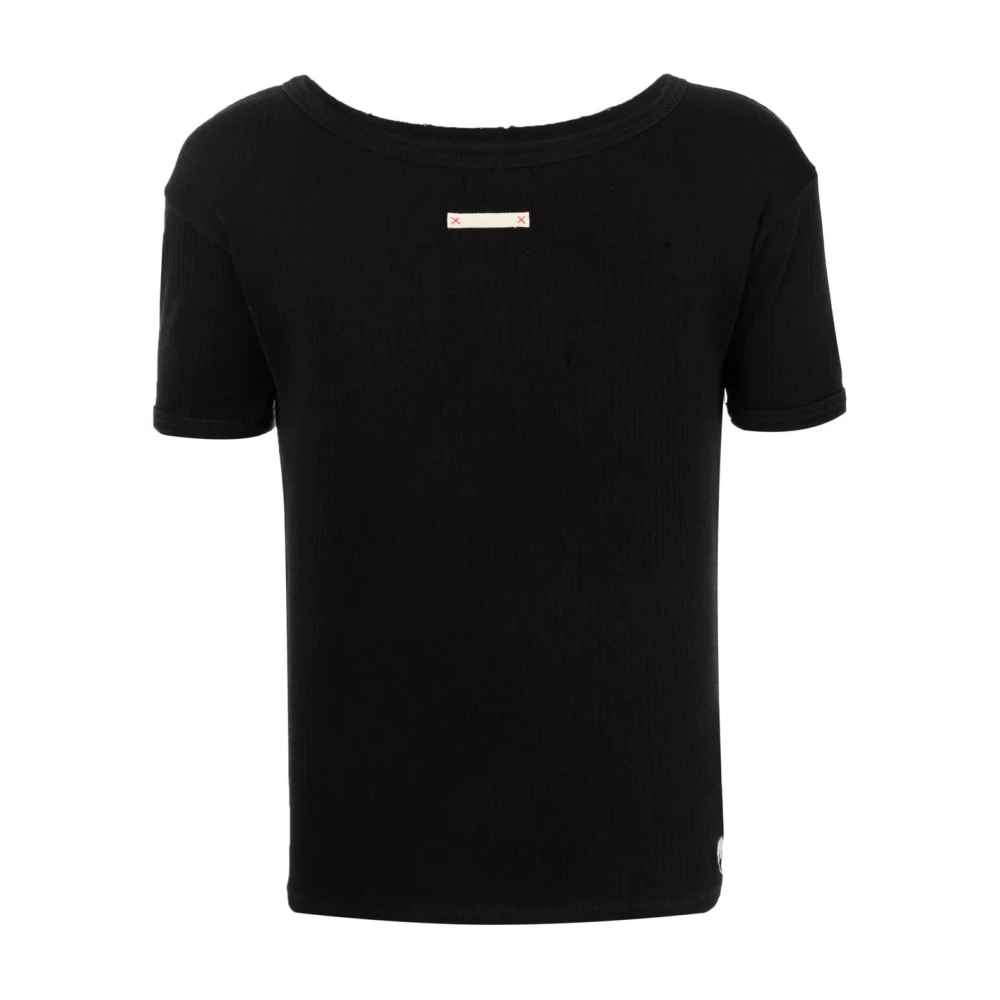 Maison Margiela Zwarte Heren T-Shirt Black Heren