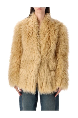 Texturerad Cropped Jacka