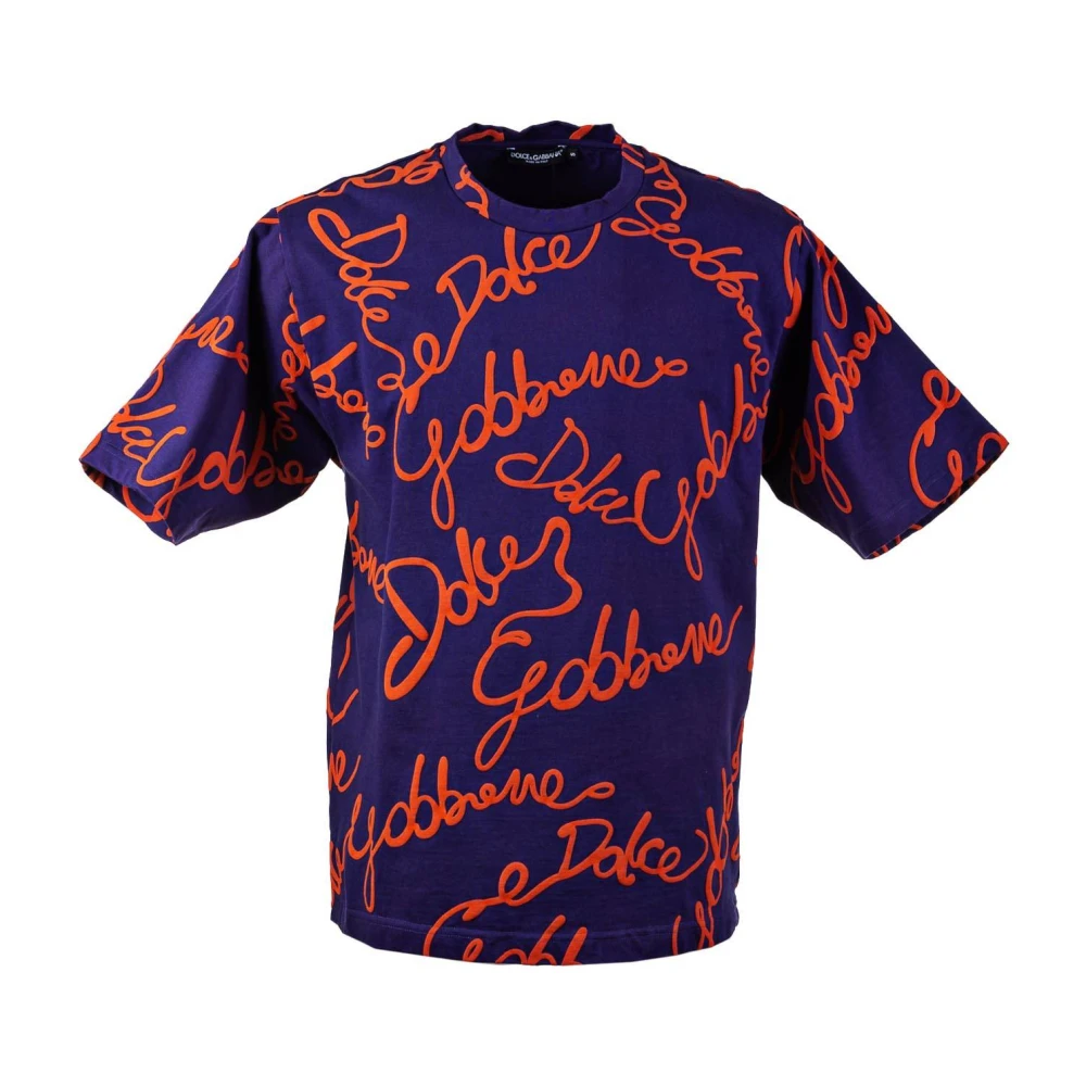 Dolce & Gabbana Heren Logo T-shirt Korte Mouw Multicolor Heren