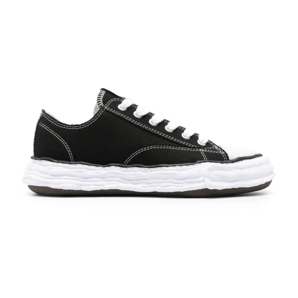 Mihara Yasuhiro Lage Top Sneakers in Peterson Stijl Heren Schoenen Zwart