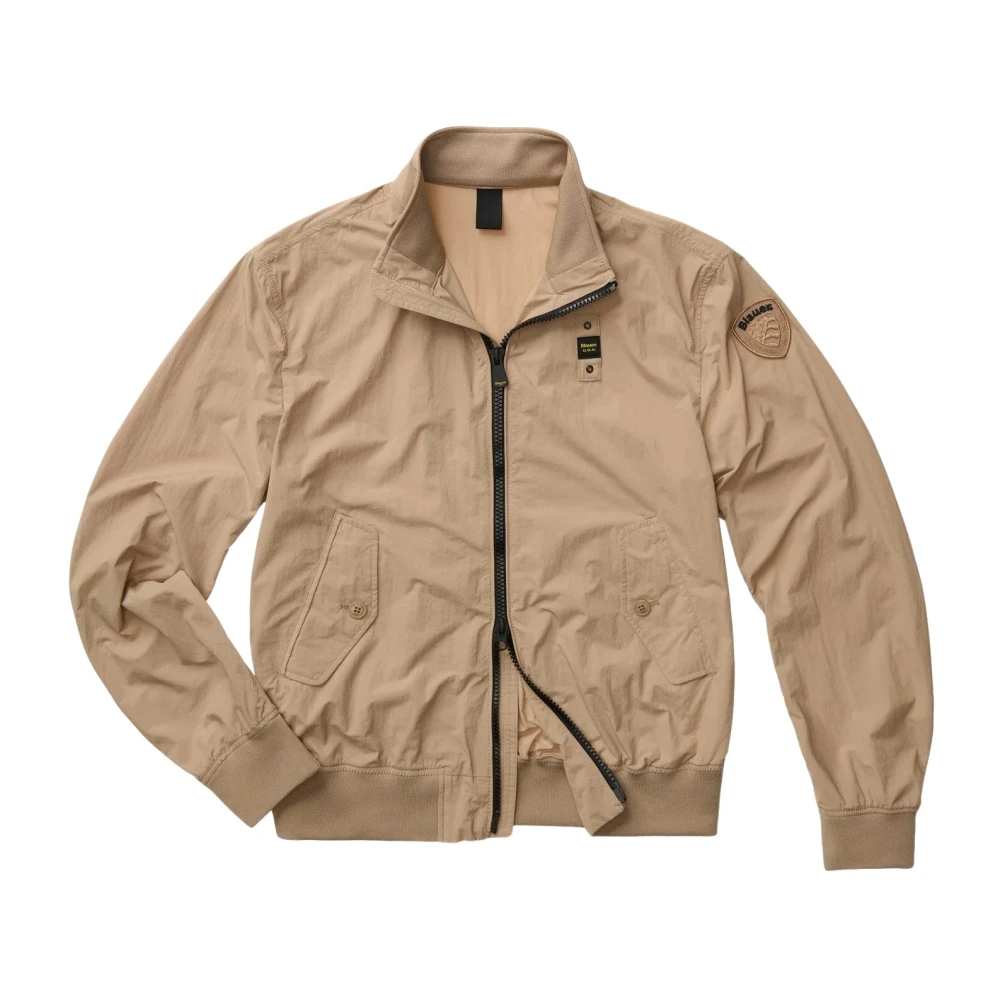 Blauer Mannelijk Beige Jassen Heren, 2XL, Katoen, Alwin Lichtgewicht Bomber