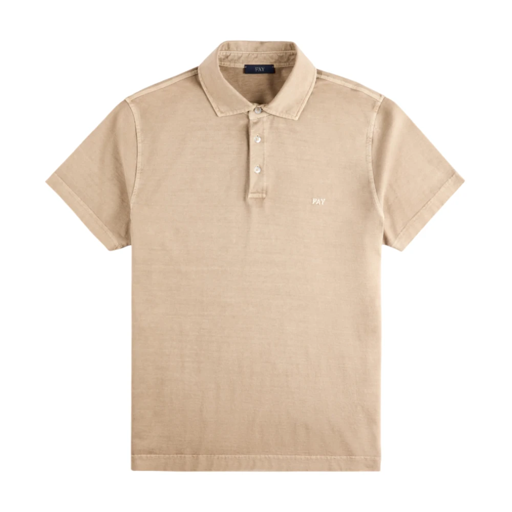 Fay - Tops > Polo Shirts - Beige - Fay - Modalova