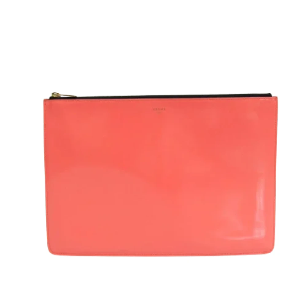 Celine Vintage Pre-owned Leather celine-bags Pink Dames