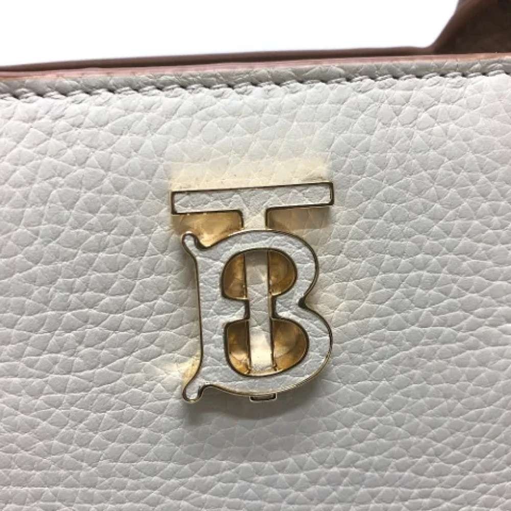 Burberry Vintage Pre-owned Leather handbags White Dames