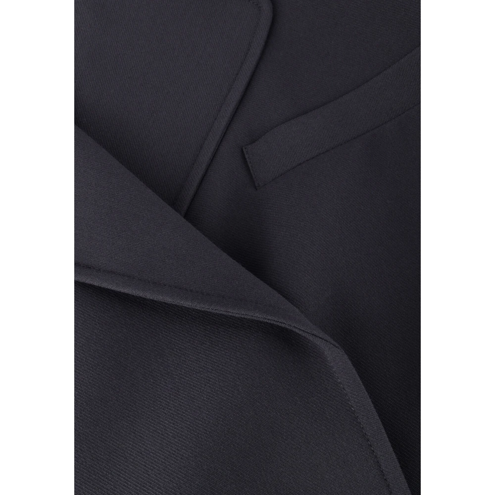Co'Couture Blauwe Crop Waistcoat Elegant Veelzijdig Blue Dames