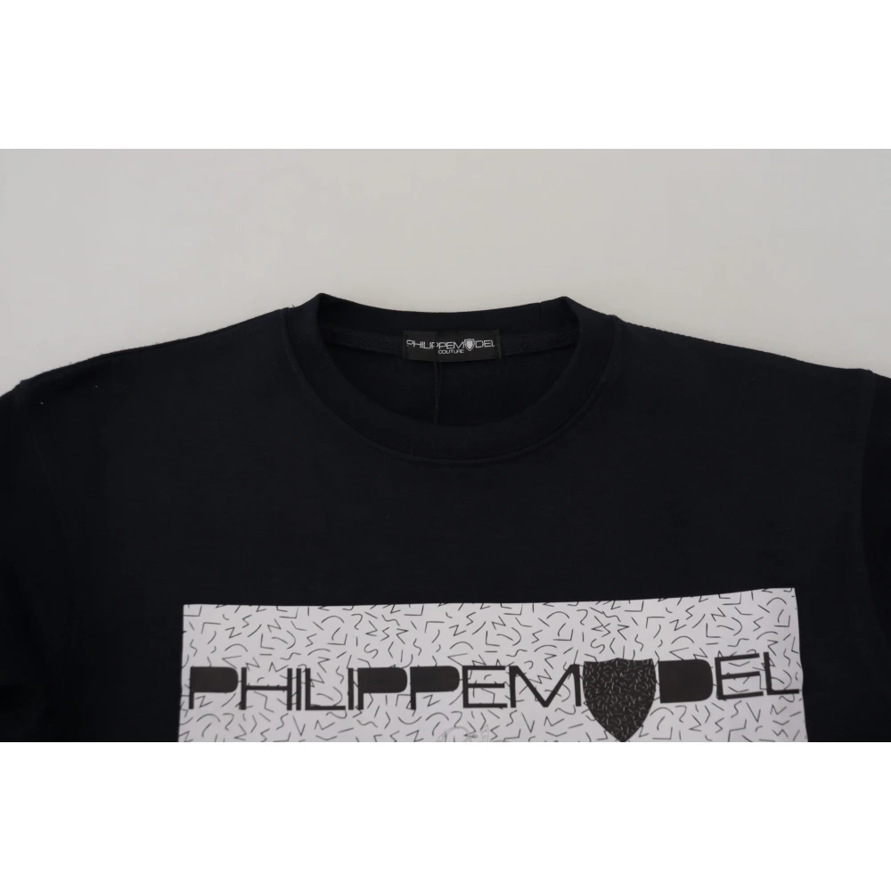 Philippe Model Zwarte Katoenen Bedrukte Trui Black Dames