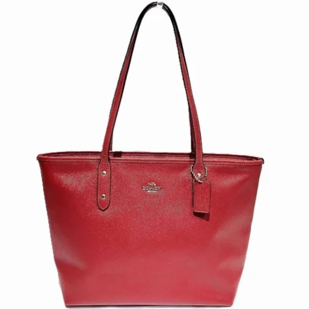Coach Pre-owned Leather shoulder-bags Red Dames