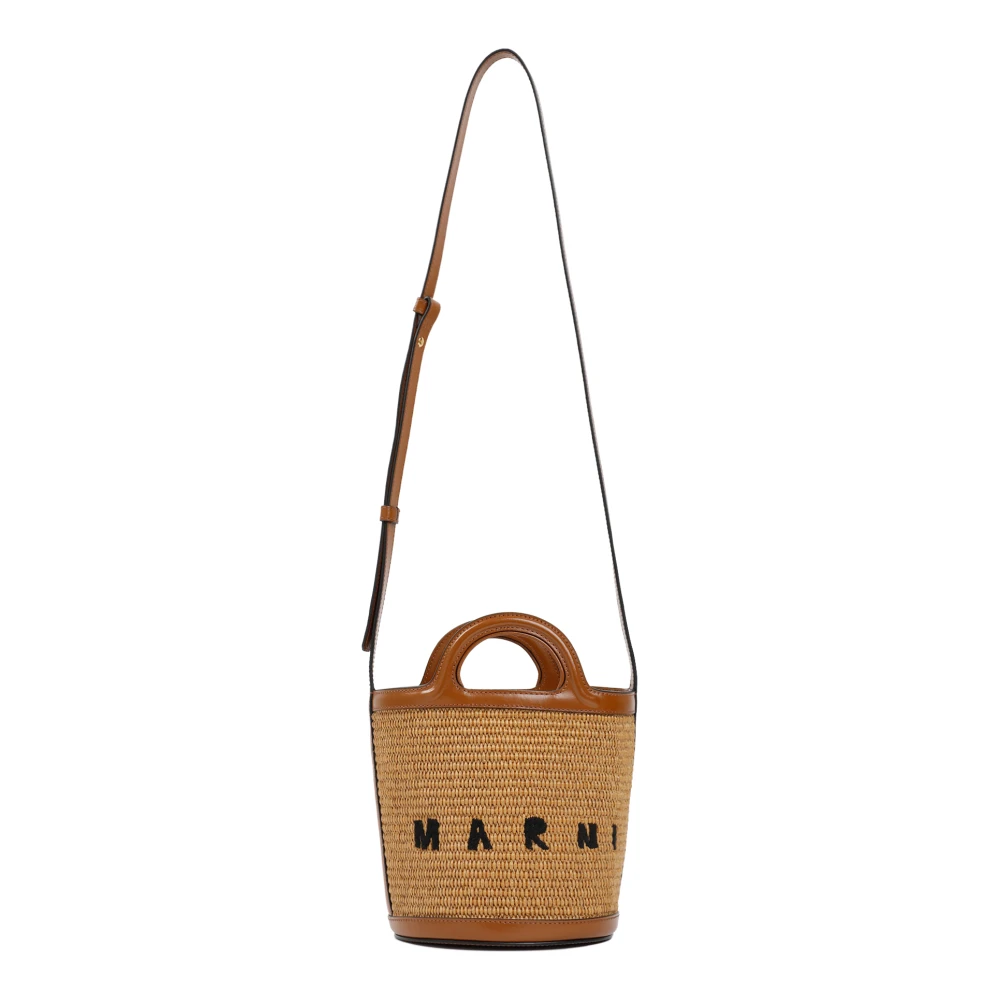 Marni Women's Brown Tropicalia Mini Bucket Bag