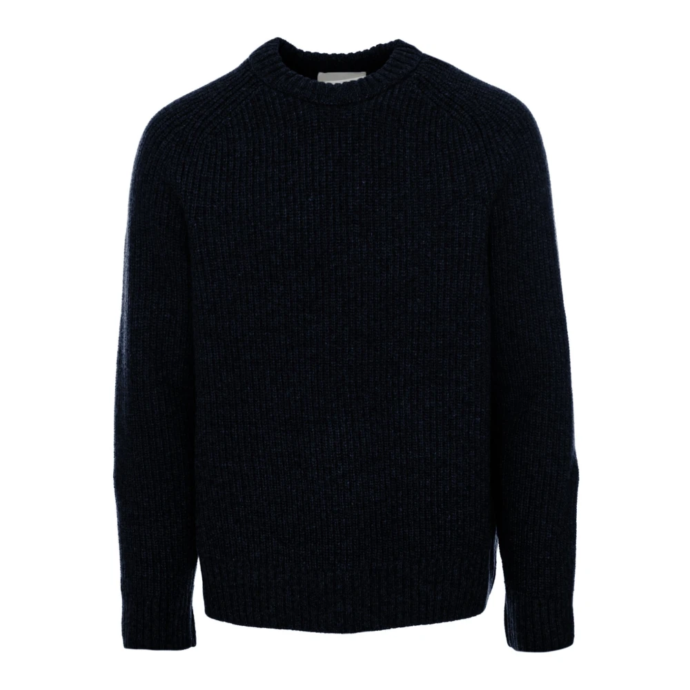 Closed Gebreide Raglan Trui Blue Heren