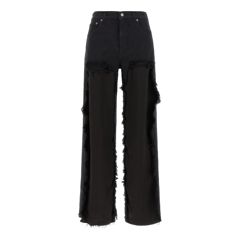 Haikure Women's Black Wide Jeans, W26, Bonnie Bull Jeans