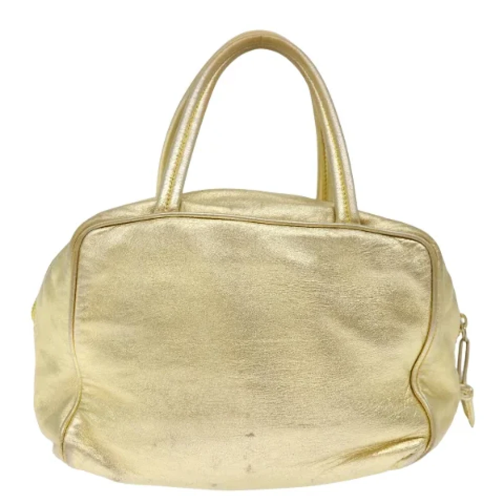 Loewe Pre-owned Leather handbags Yellow Dames