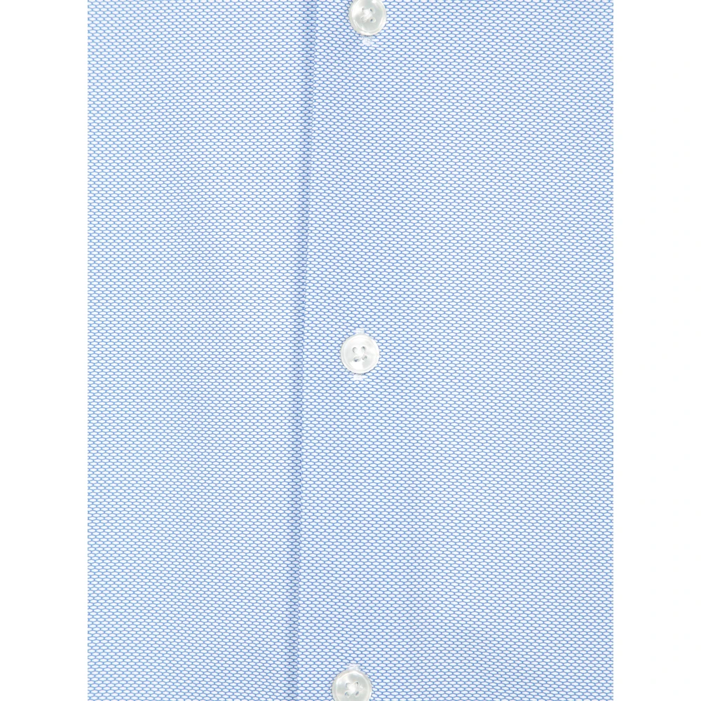 Dell'oglio Blauw Overhemd voor Mannen Blue Heren