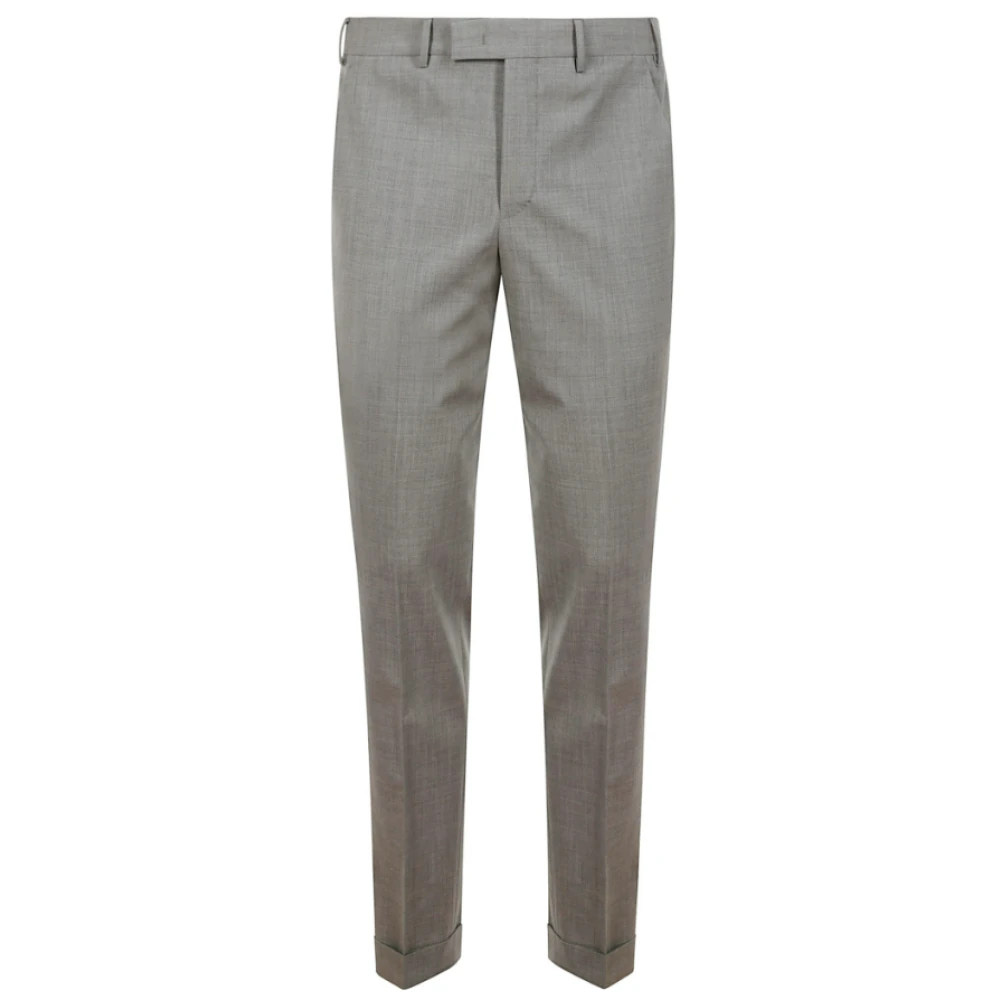 Pt Torino Men's Gray Master Fit Flannel Trousers - Suit Trousers - 2XL - Trousers