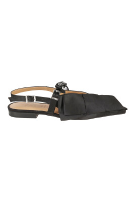 sort-satin-bue-ballerina-sko