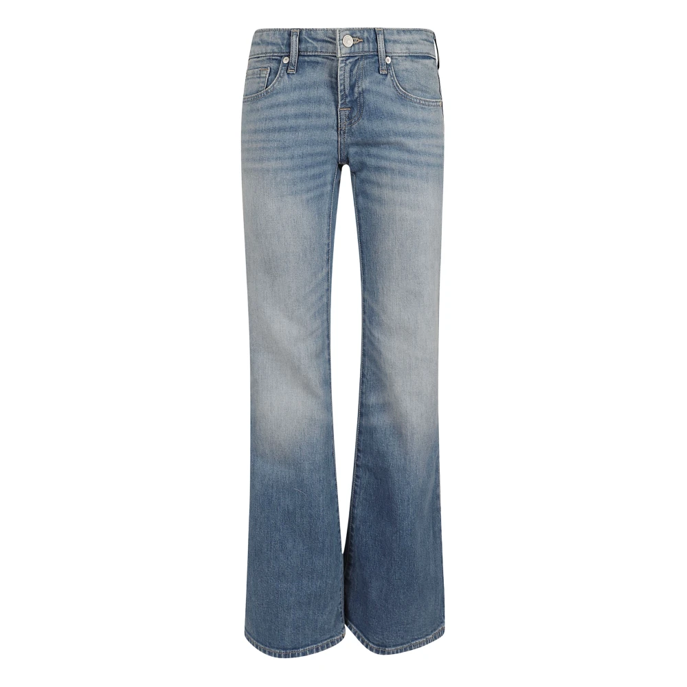 7 For All Mankind Low-Rise Flare Jeans - Female - Flare Jeans - Blue - W25 - Jeans