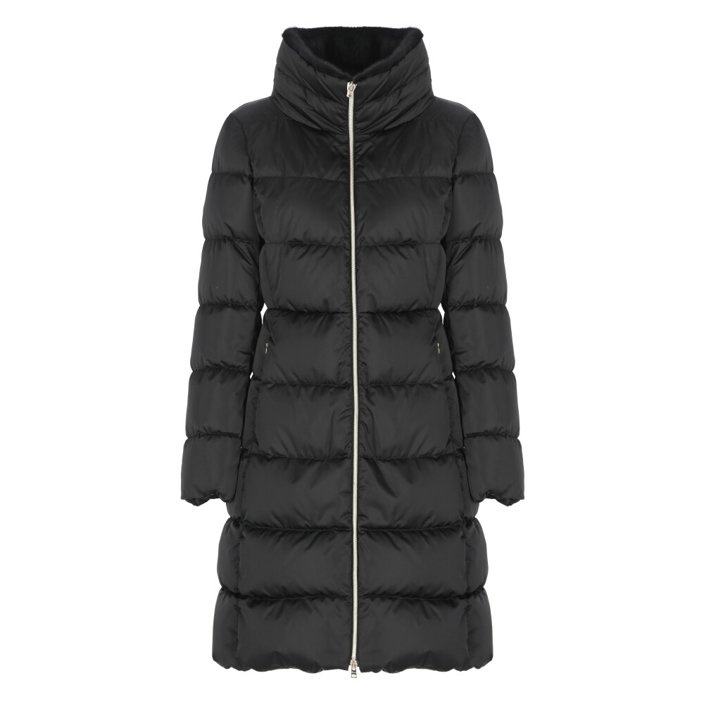 【関税＆送料込み】Herno Long Down Jacket Clothing Herno - Long hooded down jacket blue - The Corner