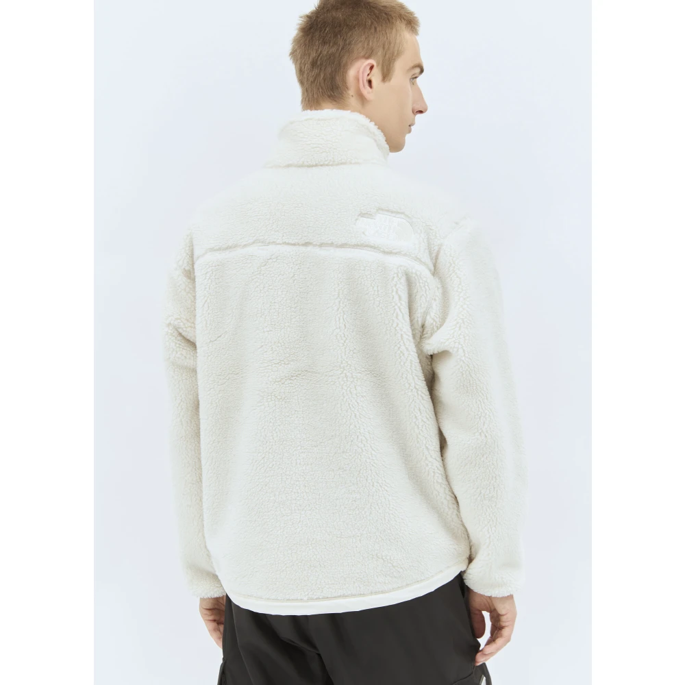 The North Face Fleece Weave Jas met Logo Motif Beige Heren