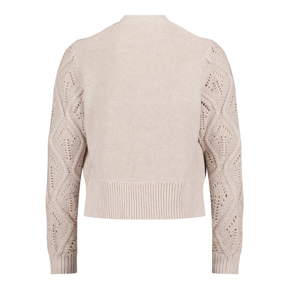 Betty & Co Chunky Gebreid Vest Beige Dames