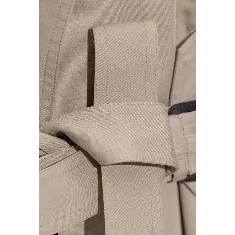 Balenciaga Korte Trenchcoat Beige Dames
