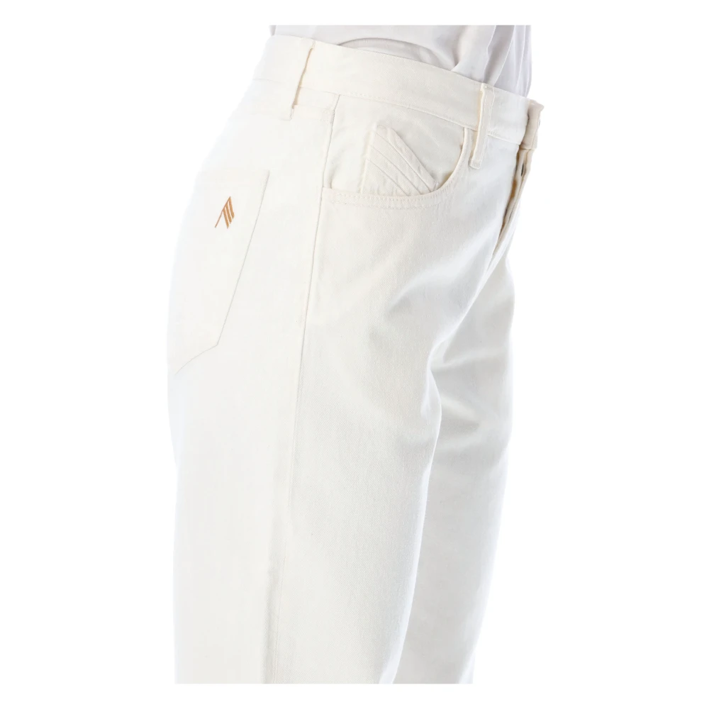 The Attico Girlfriend Denim Jeans White Dames