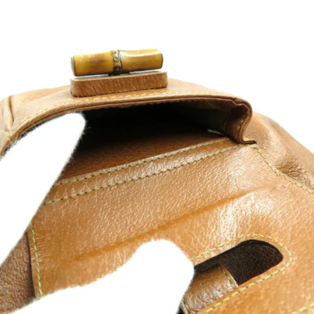 Gucci Vintage Pre-owned Fabric gucci-bags Brown Dames