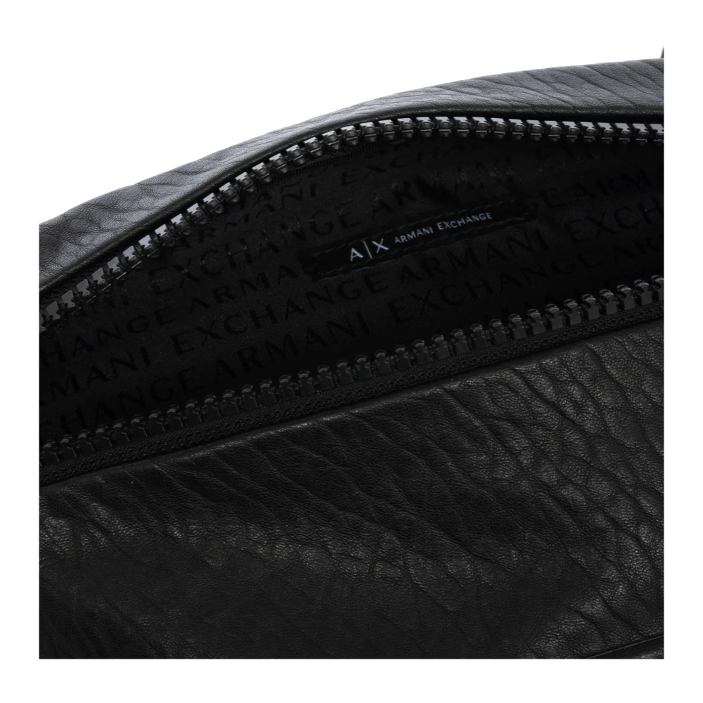 Armani Exchange Stijlvolle heuptas met verstelbare riem Black Heren