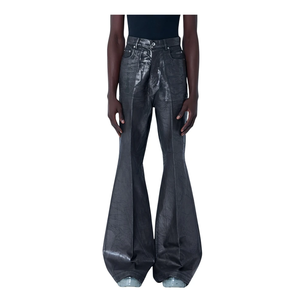 Rick Owens Brown Wide Trousers, Male, W32, Bolan Jeans