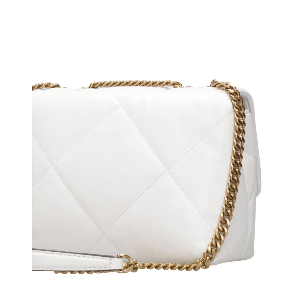 TORY BURCH Witte Nappa Schoudertas met Klep White Dames