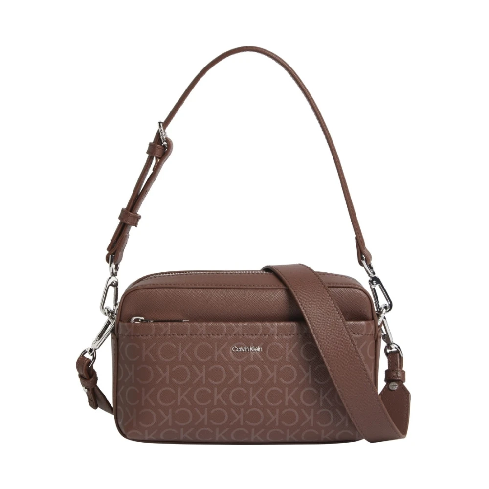 Calvin Klein Bruine Crossbody Cameratas Brown Dames