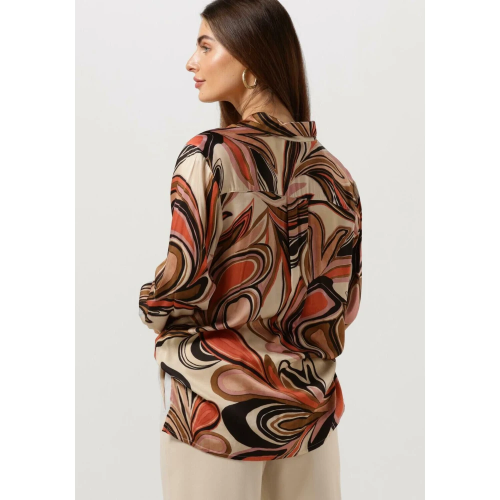 Summum Woman Geschilderde Bloemen Blouse Multicolor Dames
