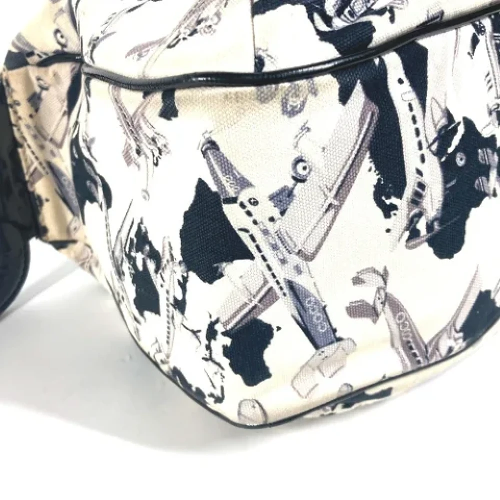 Chanel Vintage Pre-owned Canvas chanel-bags White Dames