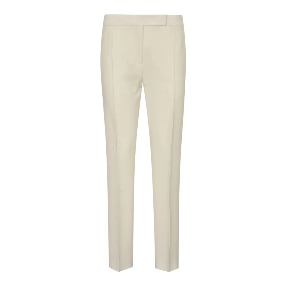 Max Mara Witte Crepe Broek Chic Stijl White Dames