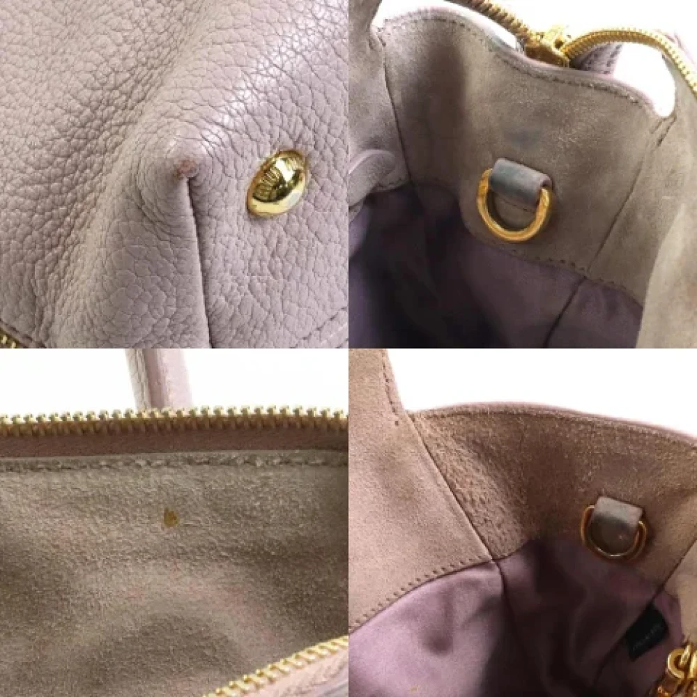 Miu Pre-owned Fabric handbags Pink Dames