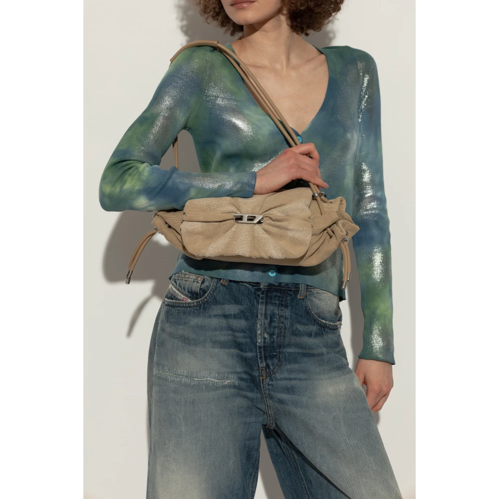 Diesel Schoudertas Scrunch-D Beige Dames