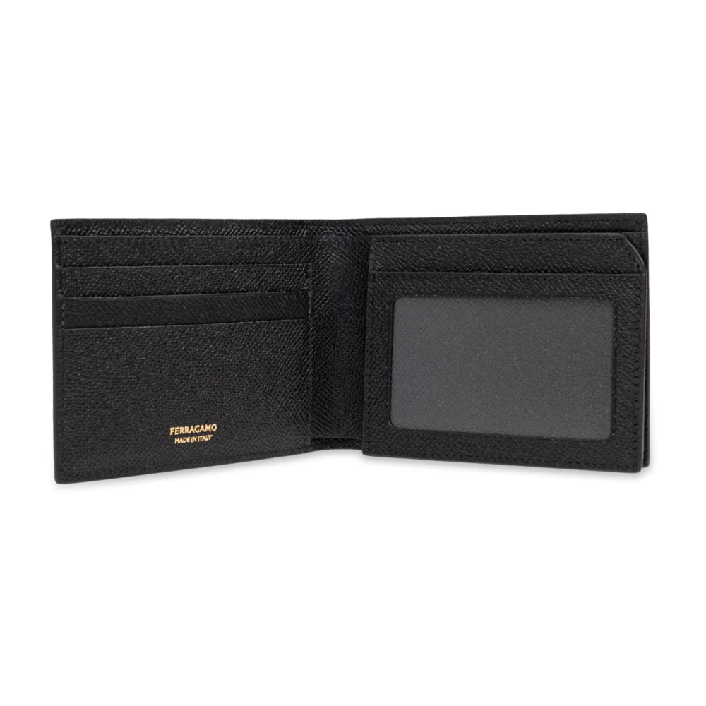 Salvatore Ferragamo Set: portemonnee en sleutelhanger Black Heren