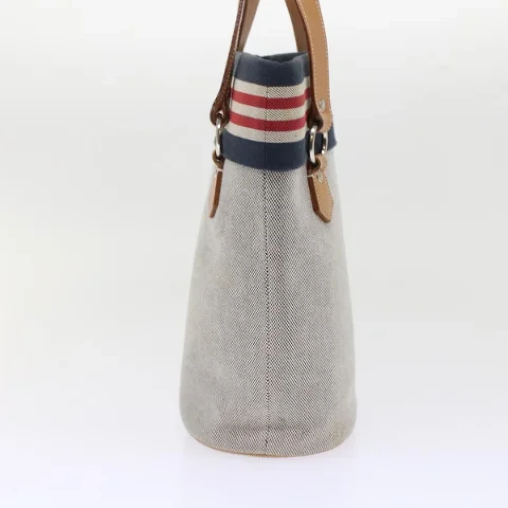 Burberry Vintage Pre-owned Canvas shoulder-bags Gray Dames