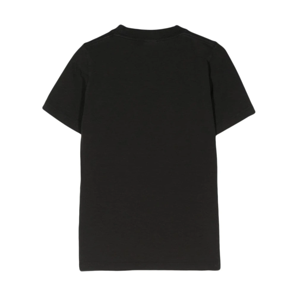 Balenciaga Zwart Logo Print Crew Neck T-shirt Black Dames