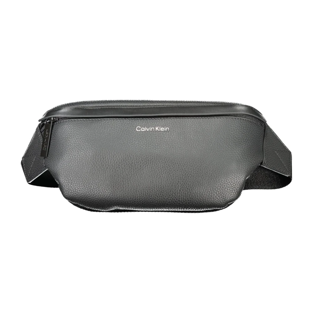 Calvin Klein Zwarte heren heuptas met verstelbare riem Black Heren