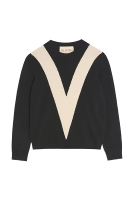 Ulltröja med intarsia V