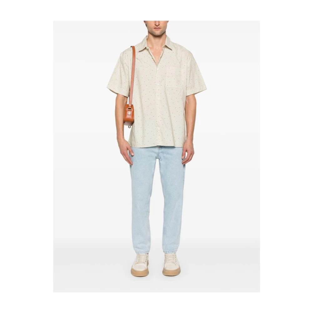 Amish Jeremiah Lichtblauwe Denim Jeans Blue Heren