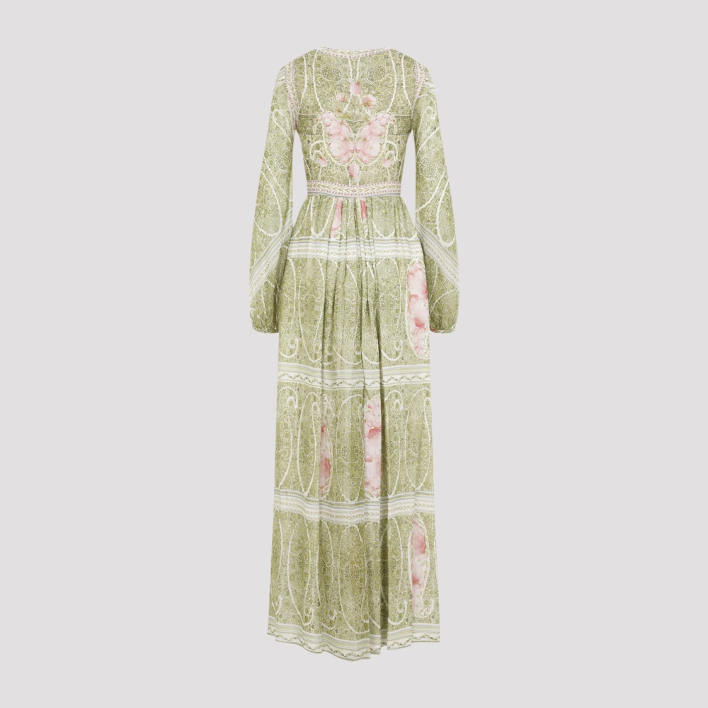Giambattista Valli Groene Zijden Jurk Elegante Stijl Green Dames