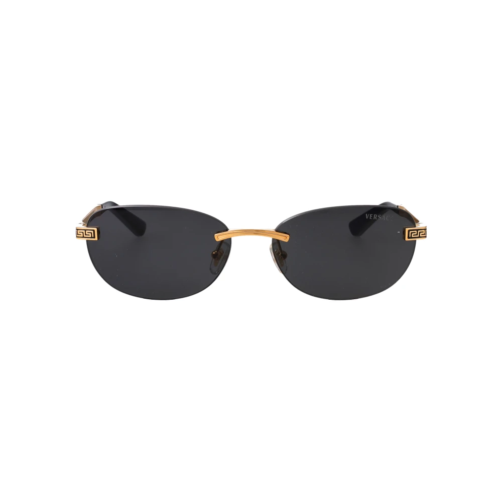 Versace Damen Gold Ve2307 152387 Sonnenbrillen Metall Grau Rund Normal - Bild 5