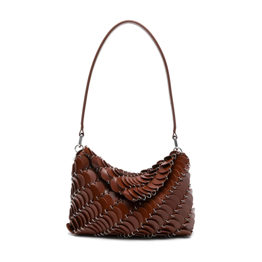 Paco Rabanne Cognac Handtas P216 Stijlvol Model Brown Dames