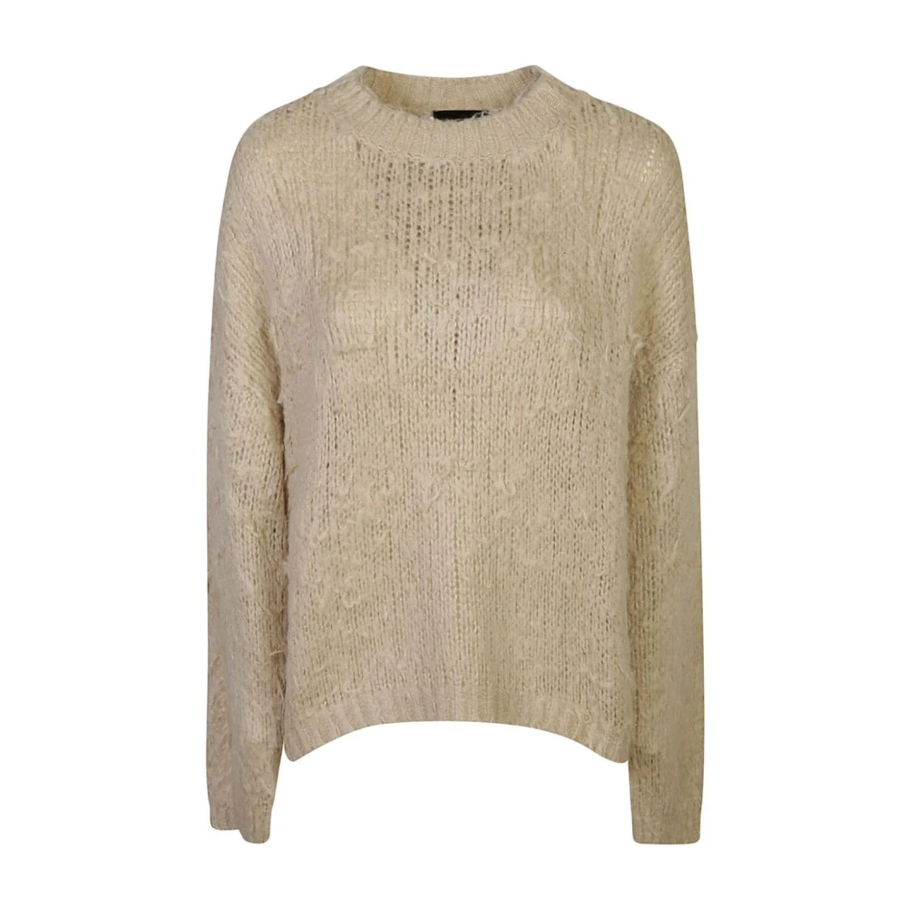 Roberto Collina Witte Zijden Sweatshirt Verhoog Garderobe Chic Beige Dames