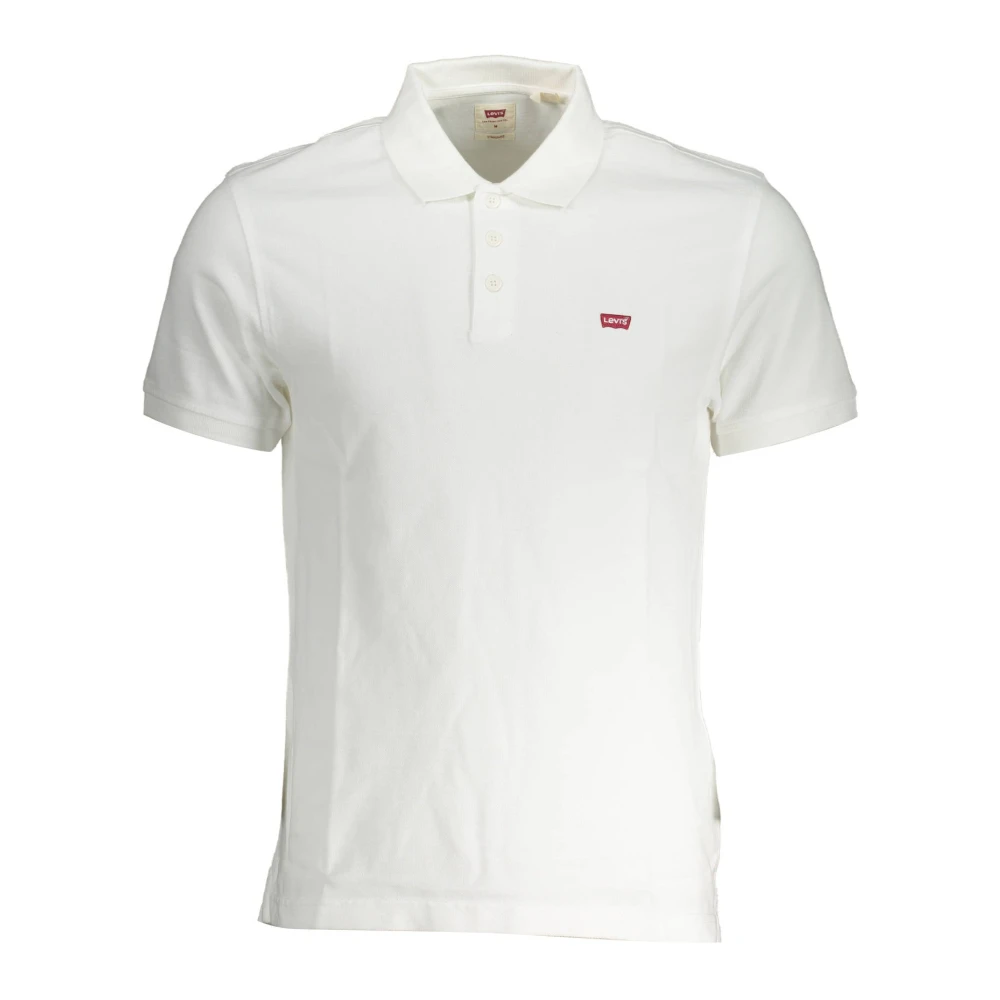 Levi's Men's White Short Sleeve Polo Shirt - Polo Shirts - S - Tops