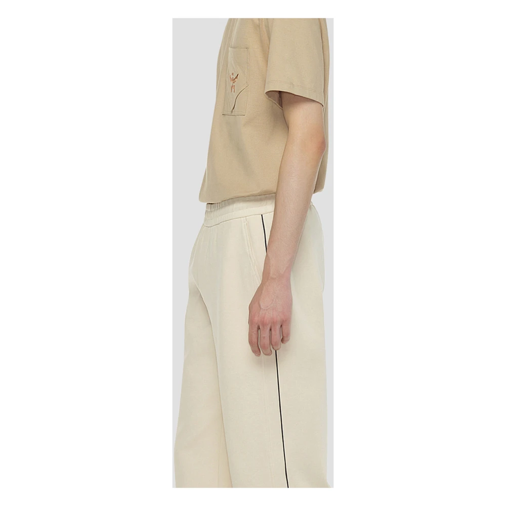 MCM Essentiële trainingsbroek in Romanit met logo White Heren